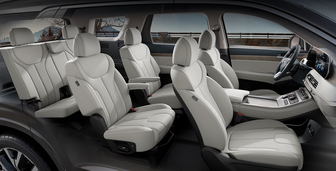 Hyundai Palisade 2020 Interiores grises