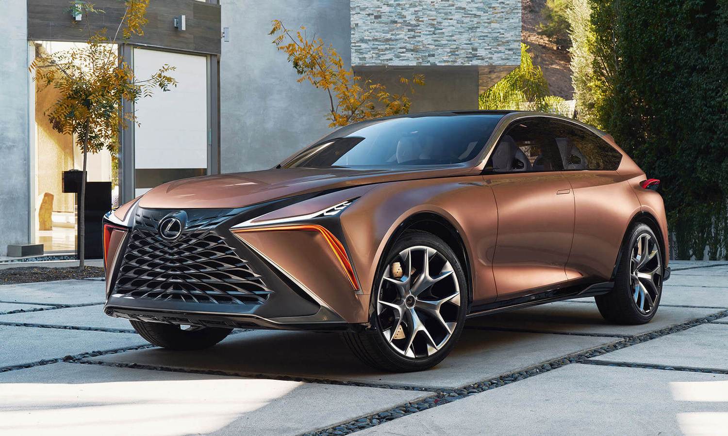 Lexus LF 1 Limitless Concept 2022 dorado